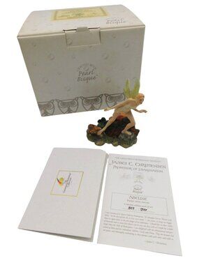 Greenwich Workshop Adeline Figurine Faerie With Mouse Pearl Bisque Box & COA